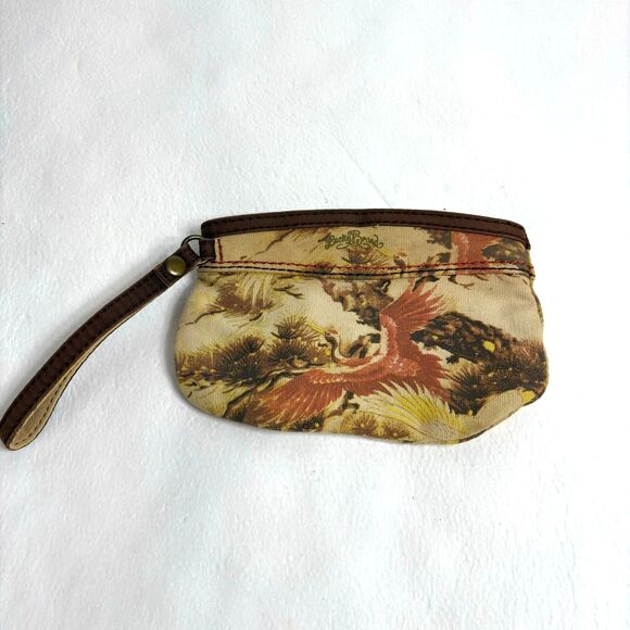 Lucky Brand Vintage Wristlet Coin Purse With Zipper and Strap - Picture 1 of 10